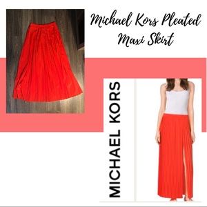 Michael Kors pleated maxi skirt